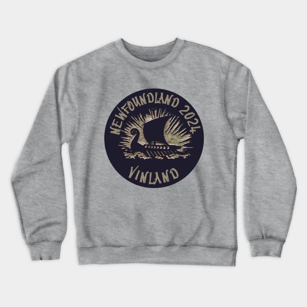 Vinland 2024 Nordic Escapades Leif the Lucky Snorri Newfoundland Crewneck Sweatshirt by SailorsDelight